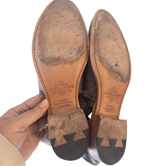 The Office of Angela Scott Mr. Ed Cutout Oxfords SZ 10 EU 40 Brown - Picture 4 of 16